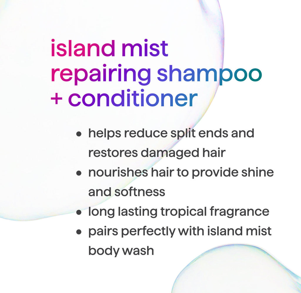 repairing shampoo + conditioner bundle - island mist. 27.5 fl oz