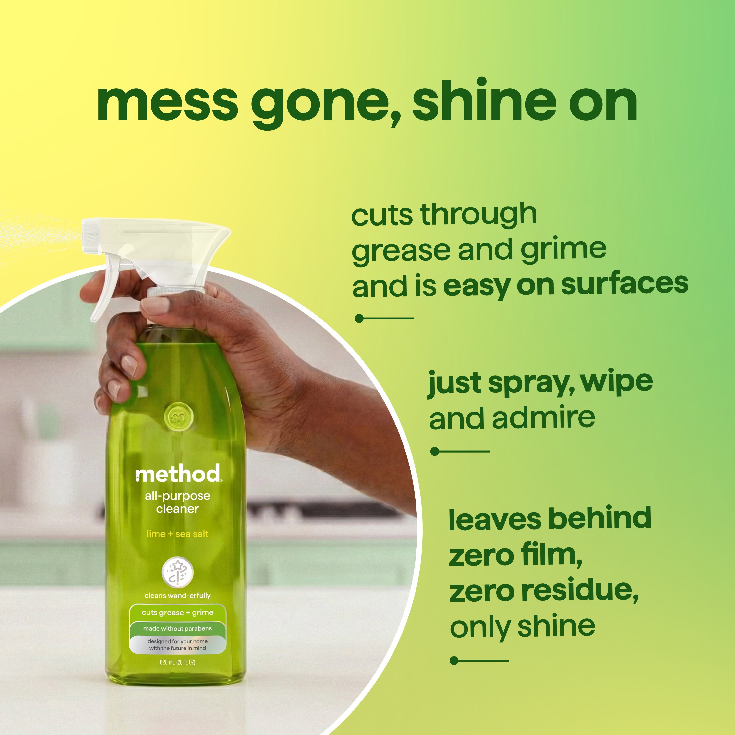 all-purpose cleaner - lime + sea salt. 28 fl oz