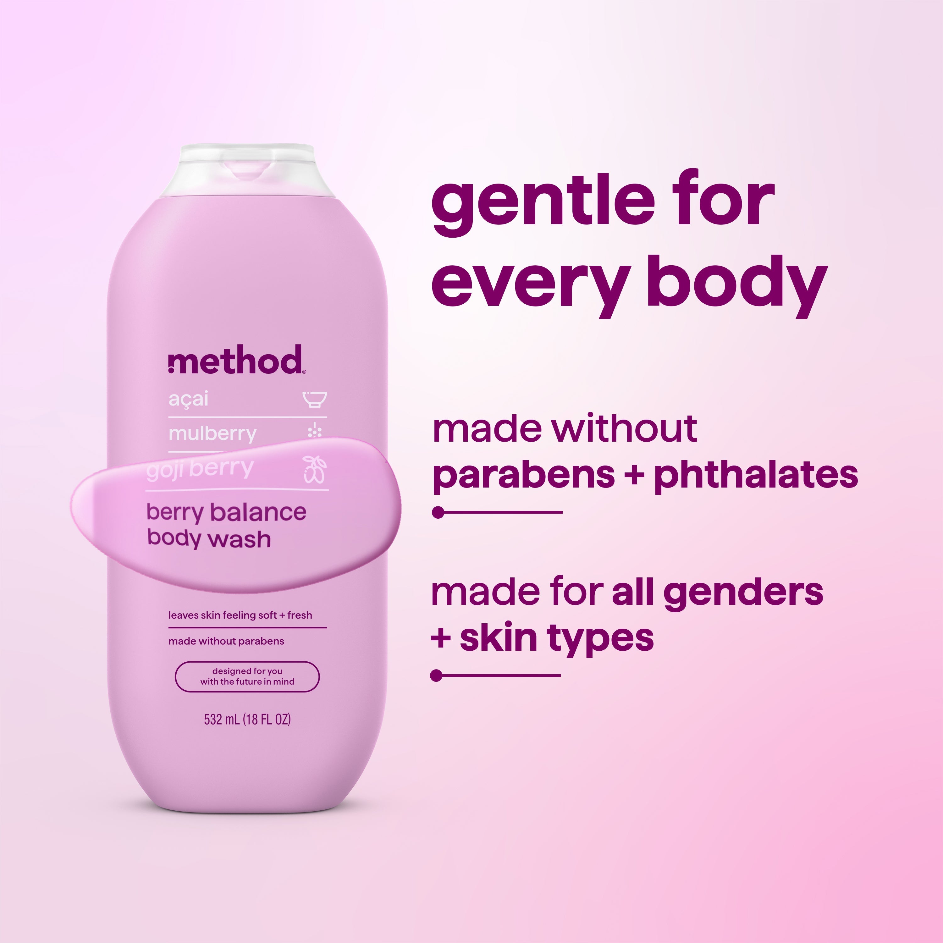 body wash - berry balance. 18 fl oz