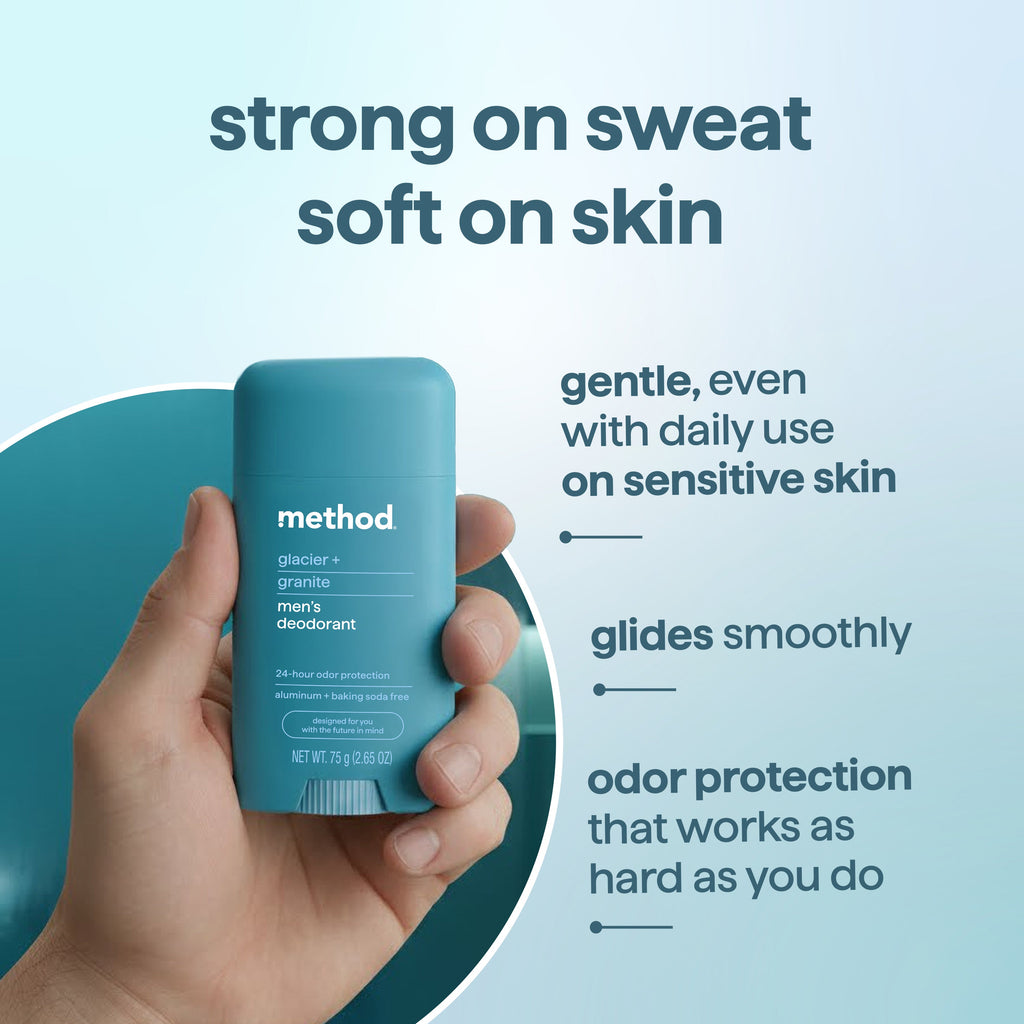 deodorant - glacier + granite. 2.65 oz