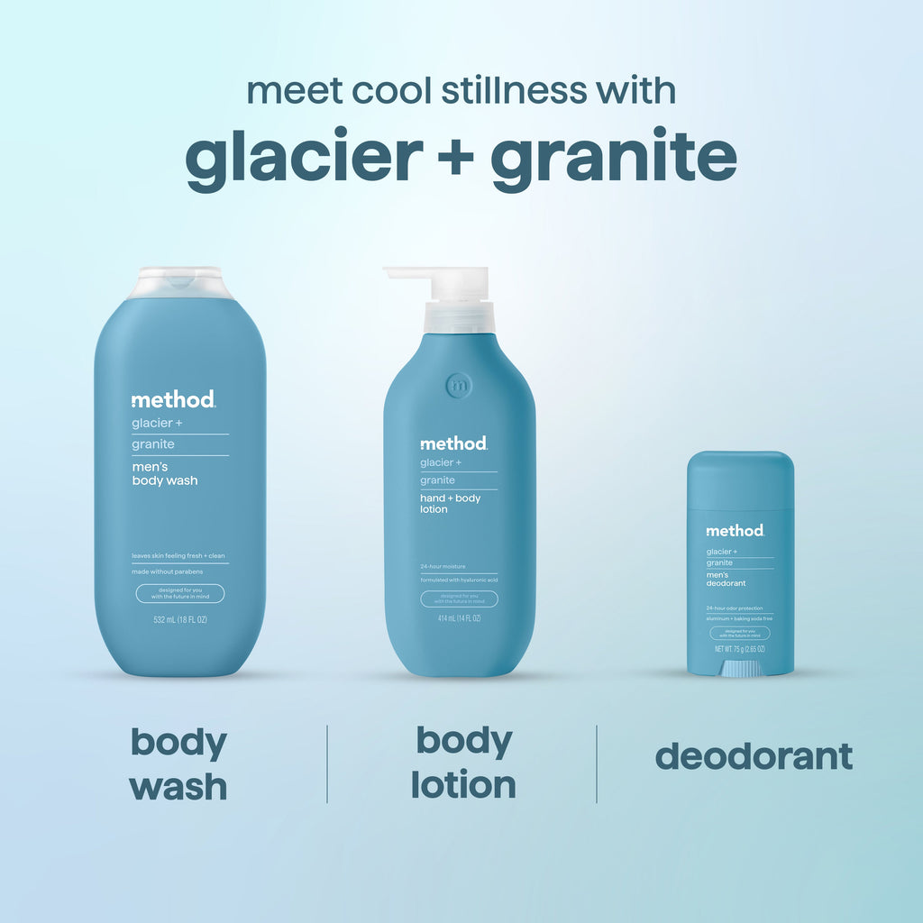 deodorant - glacier + granite. 2.65 oz