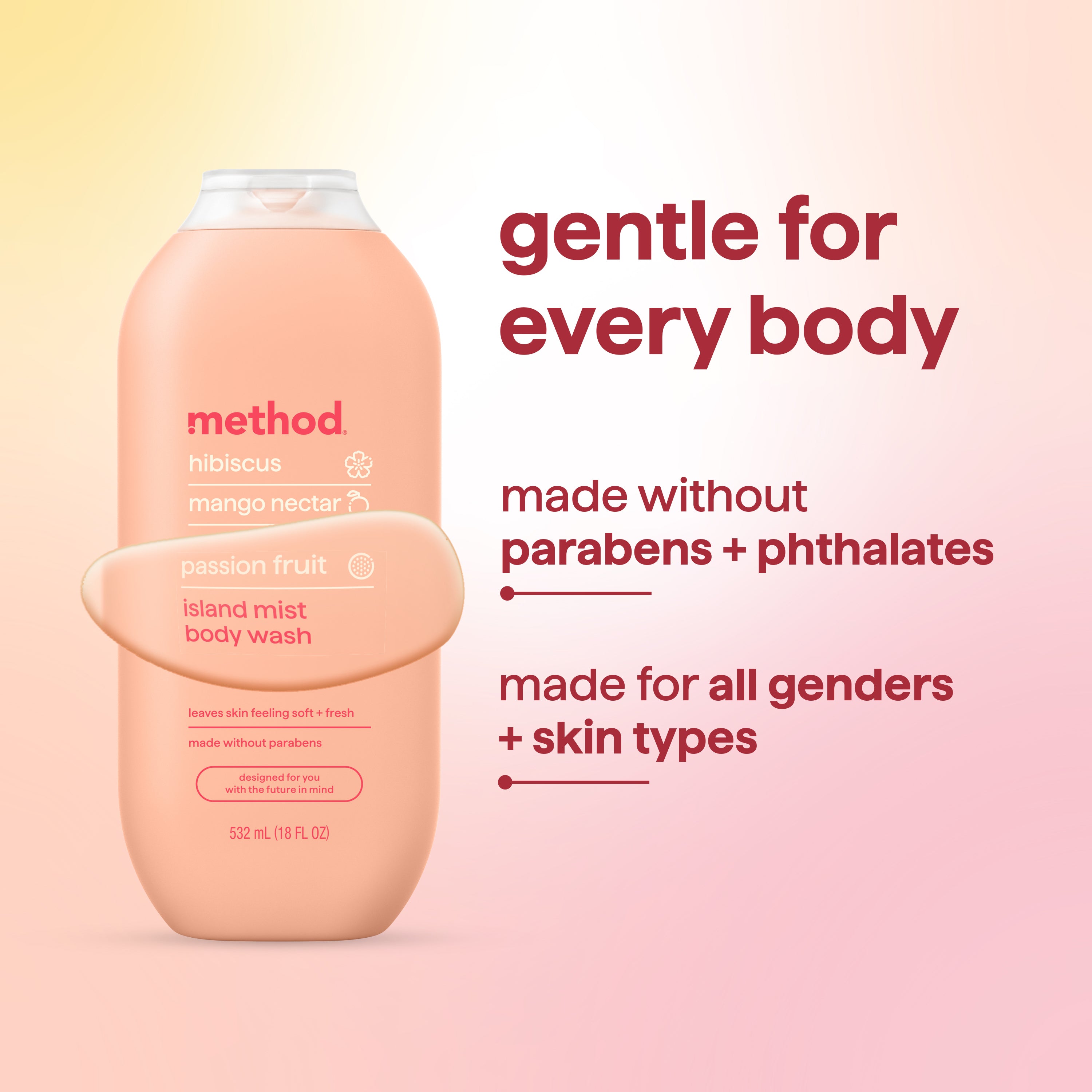 body wash - island mist. 18 fl oz