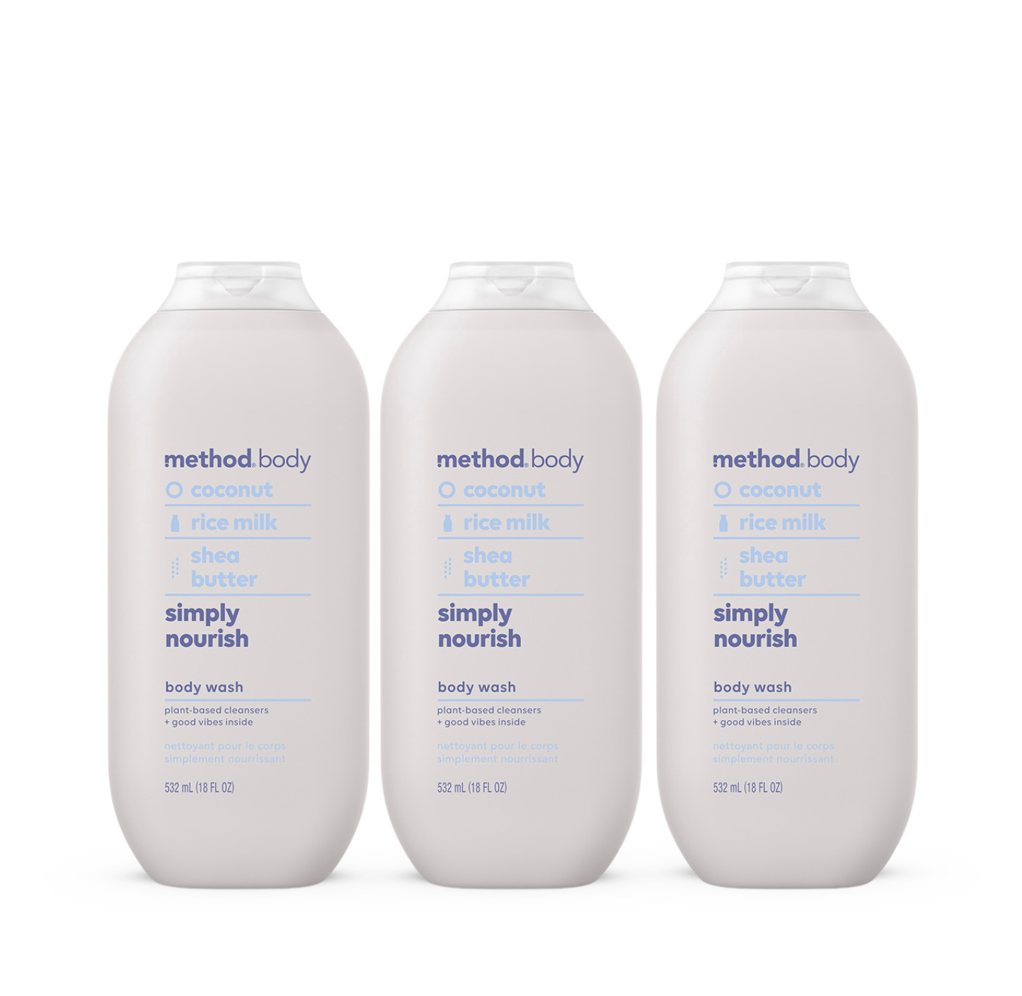 simply nourish body wash 3-count bundle. 54 fl oz