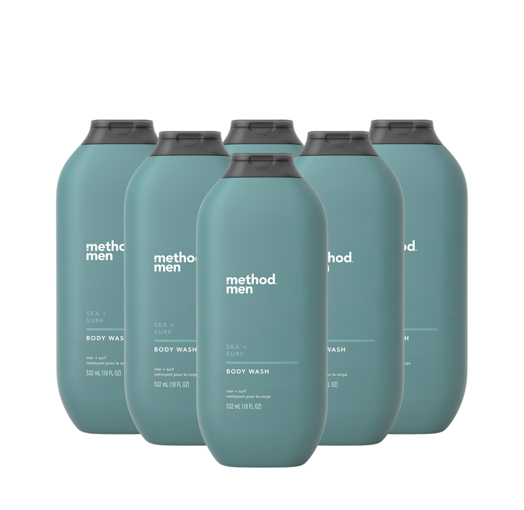 sea + surf body wash 6-count bundle. 108 fl oz