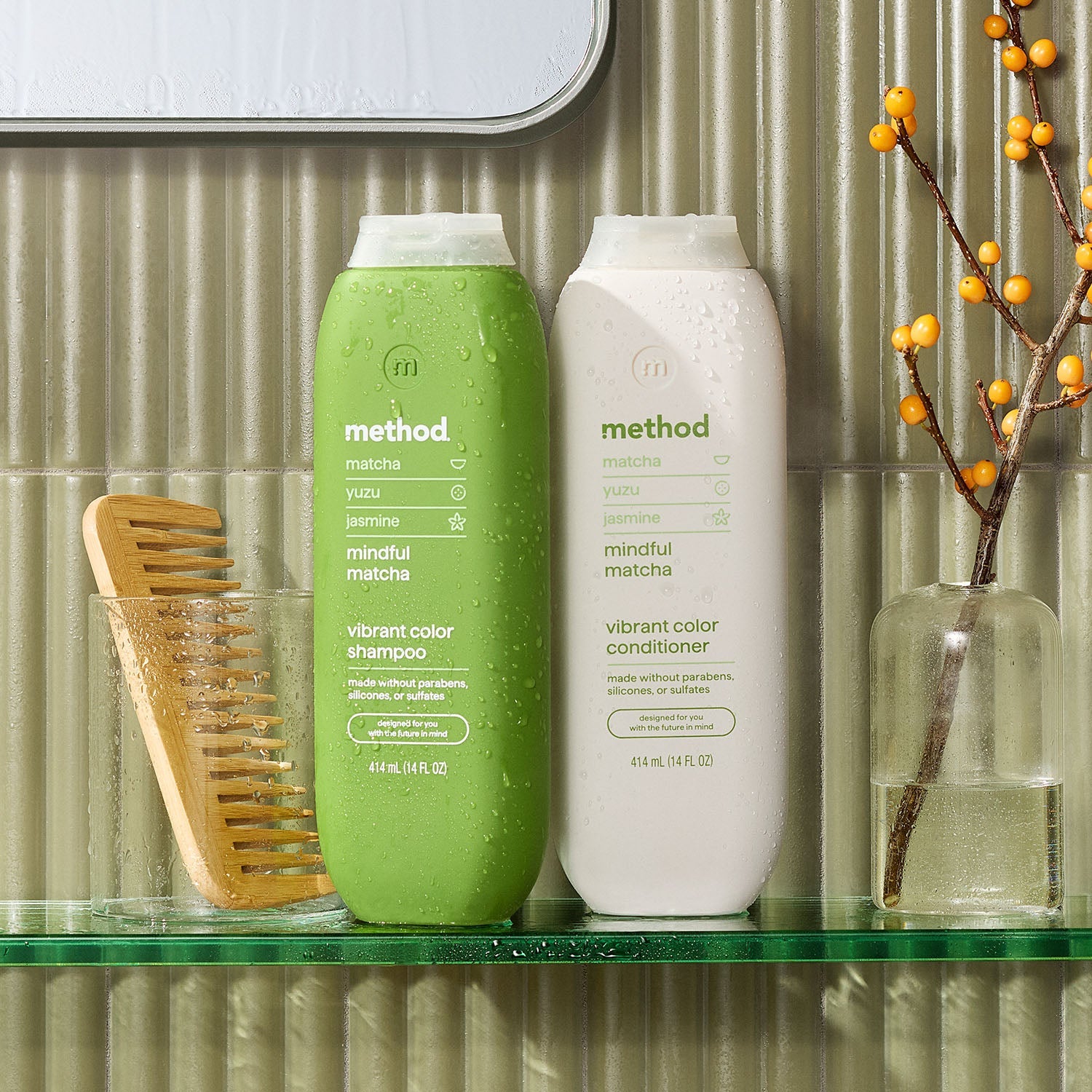 vibrant color conditioner - mindful matcha. 13.5 fl oz