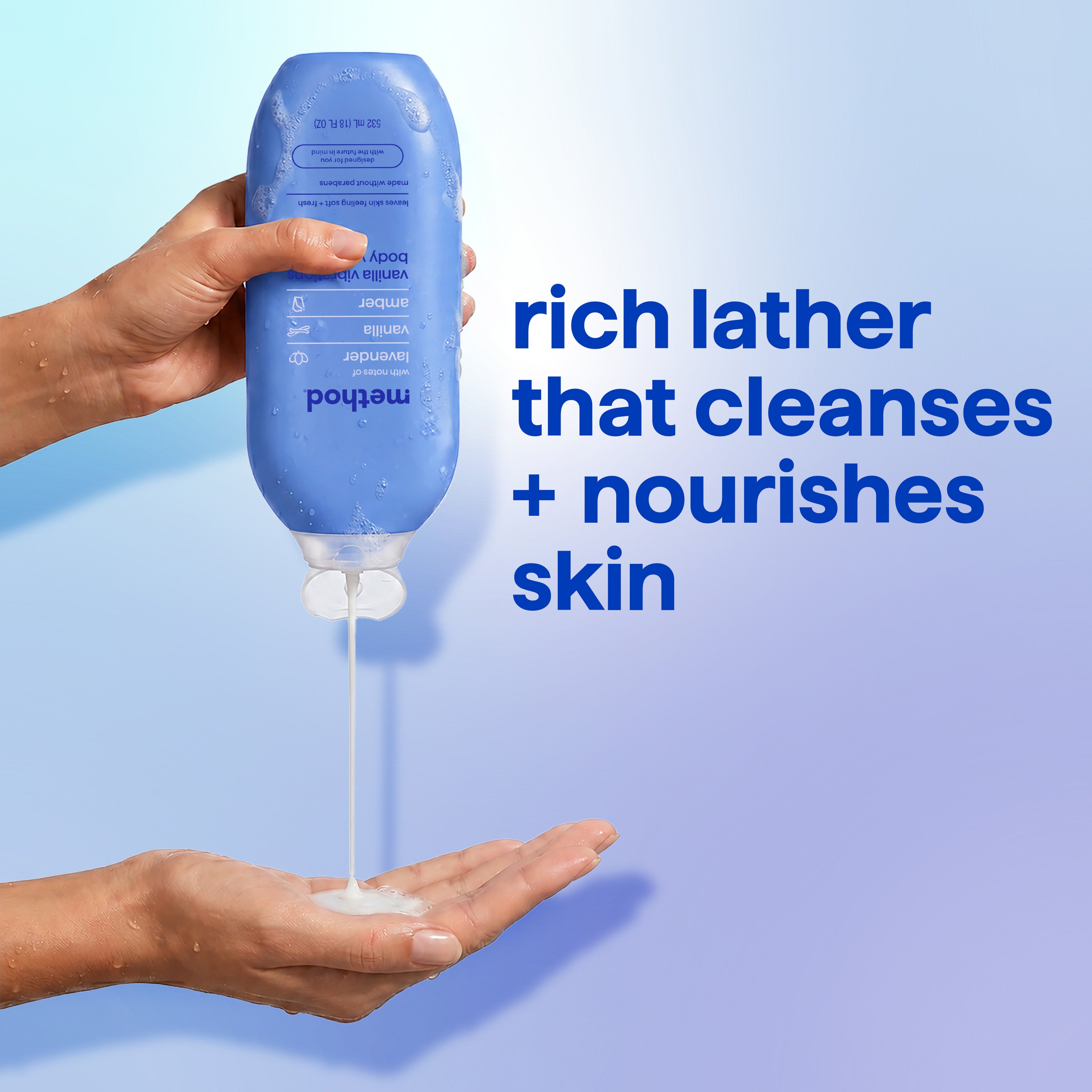 body wash - vanilla vibrations. 18 fl oz