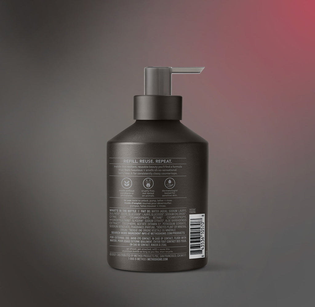 gel hand wash - vetiver + amber. 12 fl oz