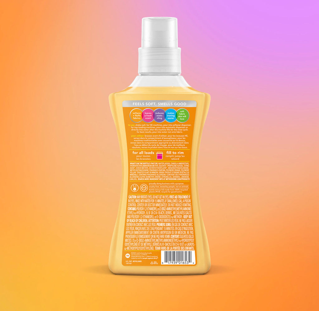 fabric softener 45 loads - ginger mango. 53.5 fl oz