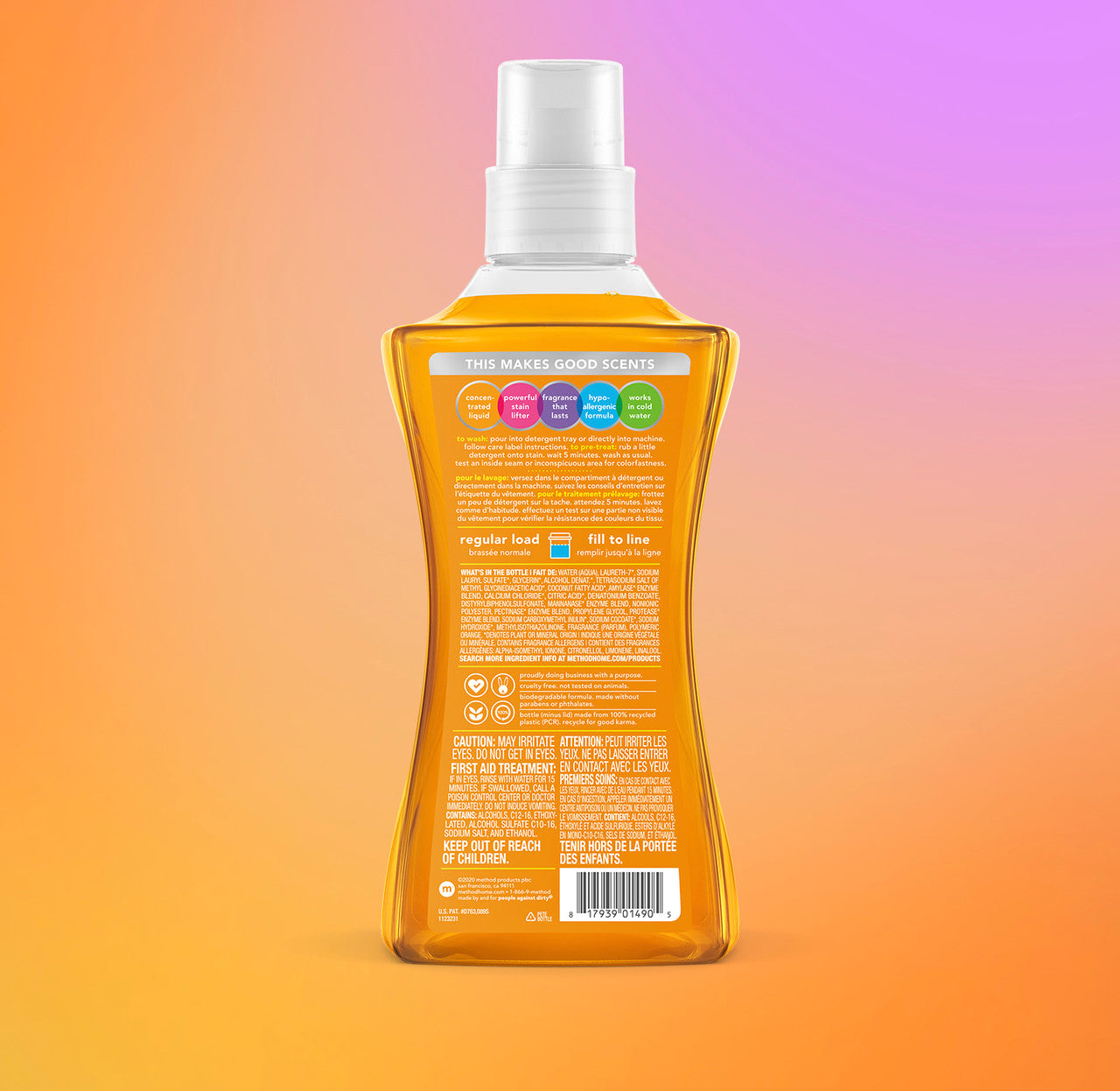 laundry detergent - ginger mango. 53.5 fl oz