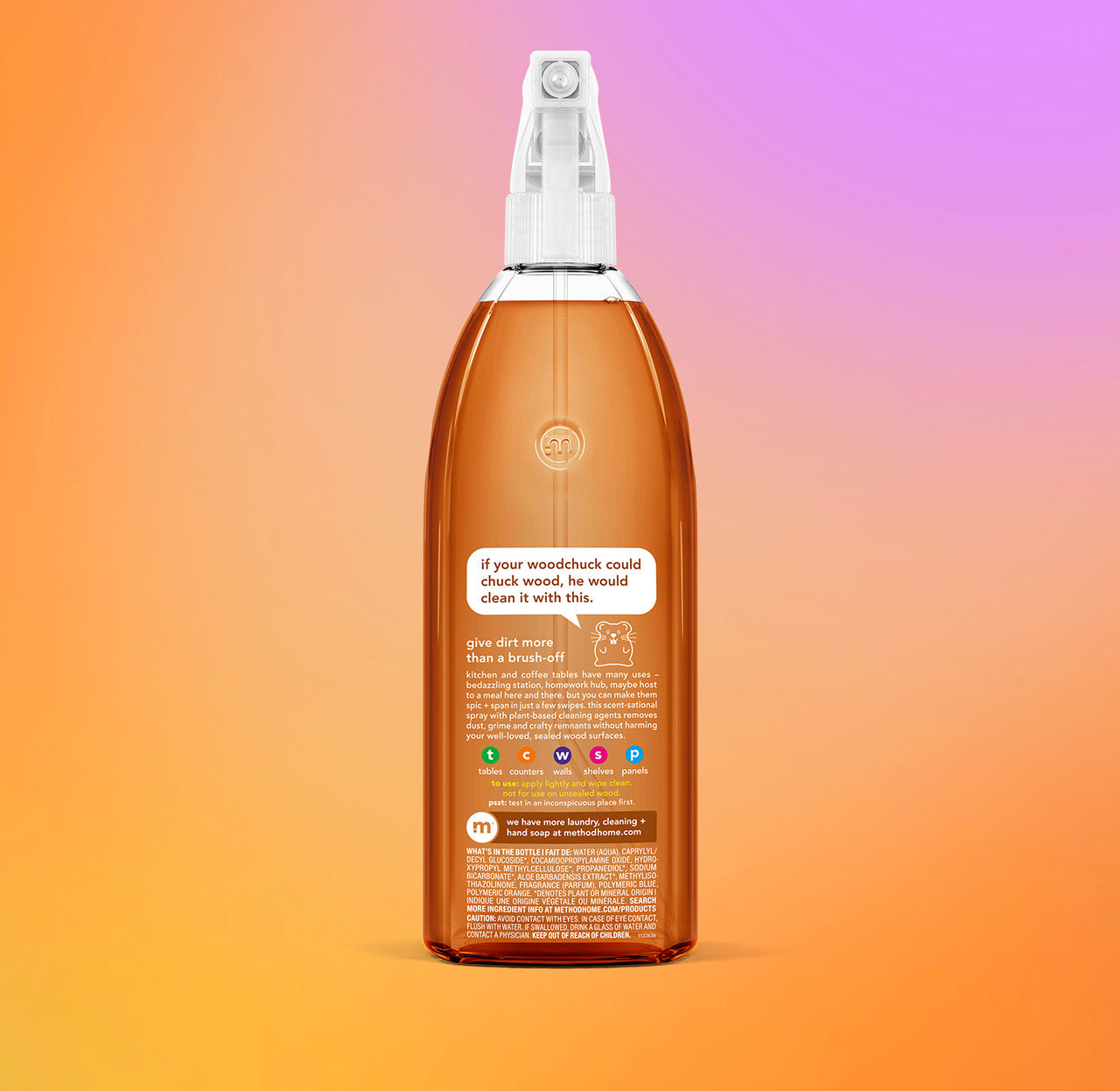 daily wood cleaner - almond. 28 fl oz