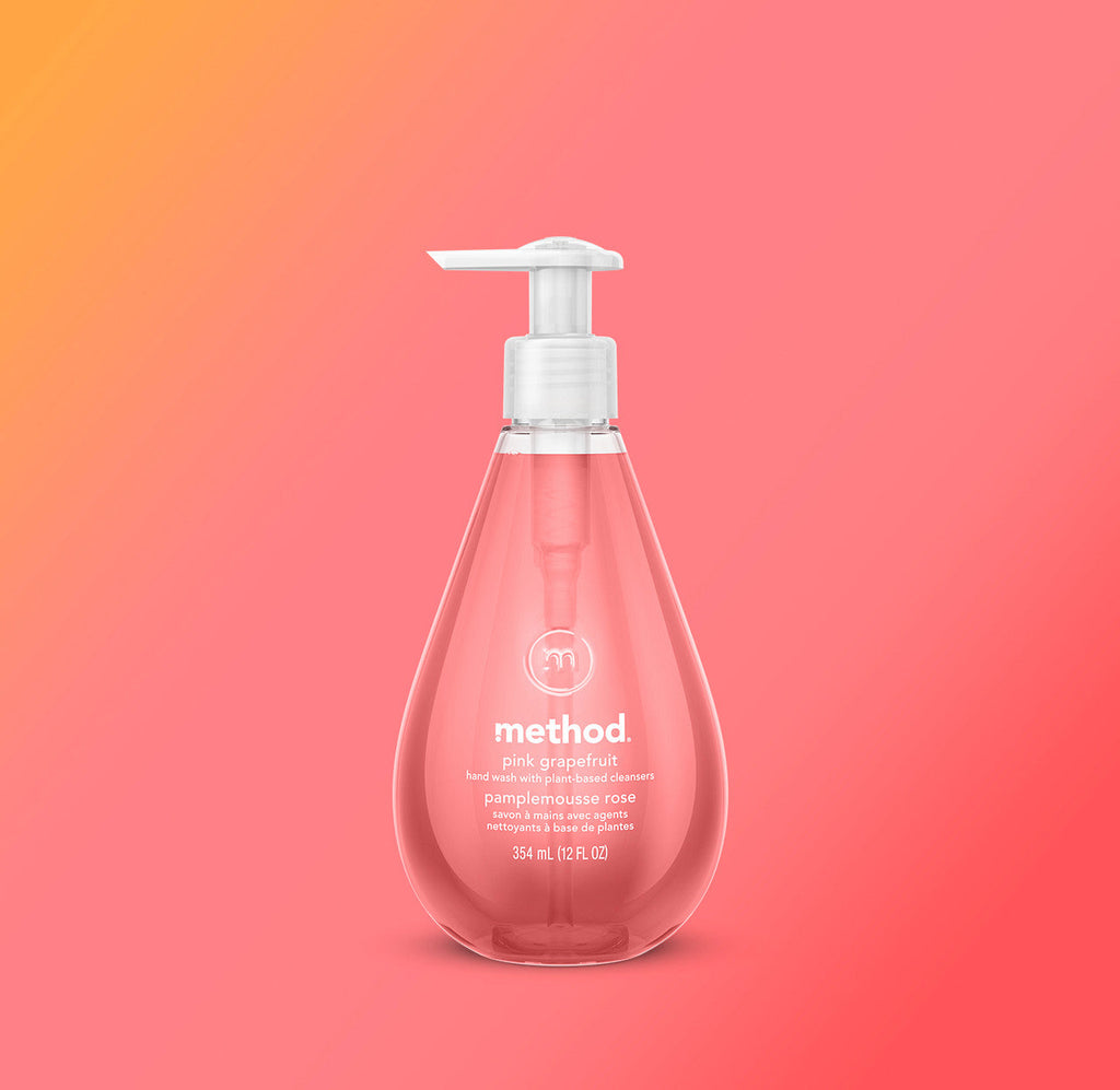 gel hand wash - pink grapefruit. 12 fl oz