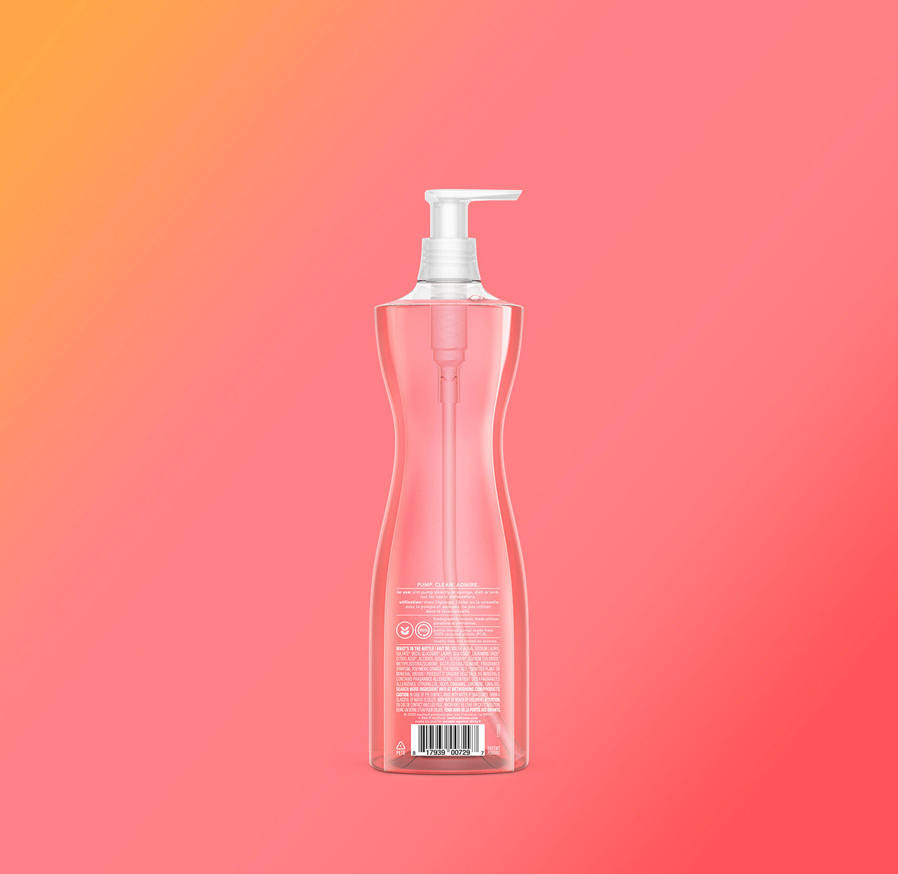 dish soap - pink grapefruit. 18 fl oz