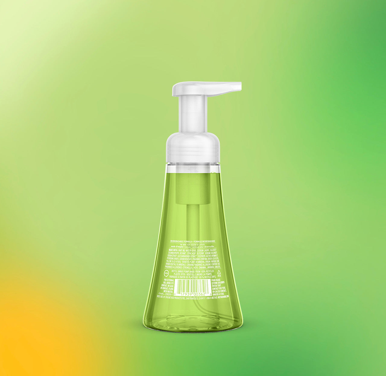 foaming hand wash - green tea + aloe. 10 fl oz