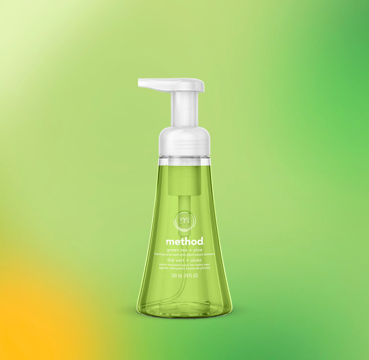 foaming hand wash - green tea + aloe. 10 fl oz