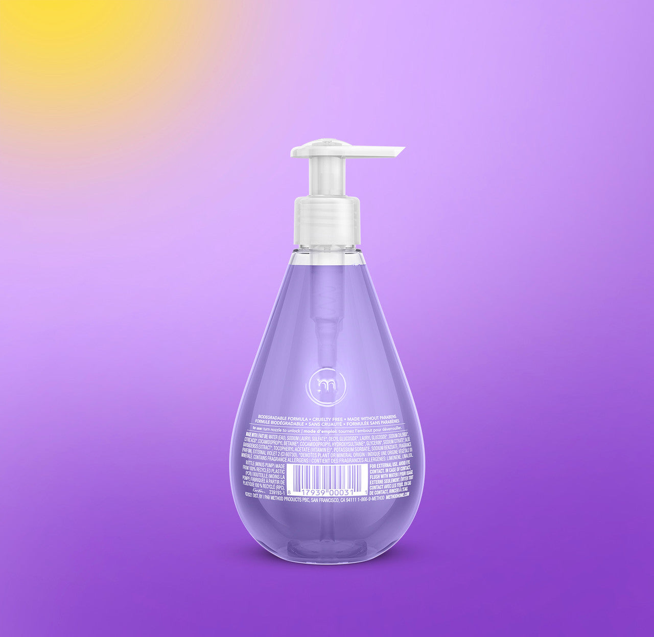 gel hand wash - french lavender. 12 fl oz