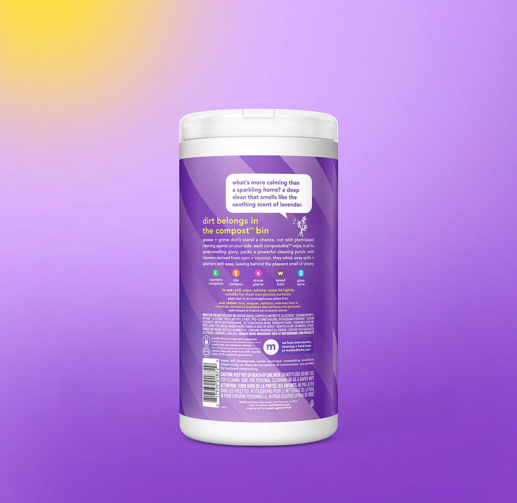 all-purpose cleaning wipes - french lavender. 70 ct
