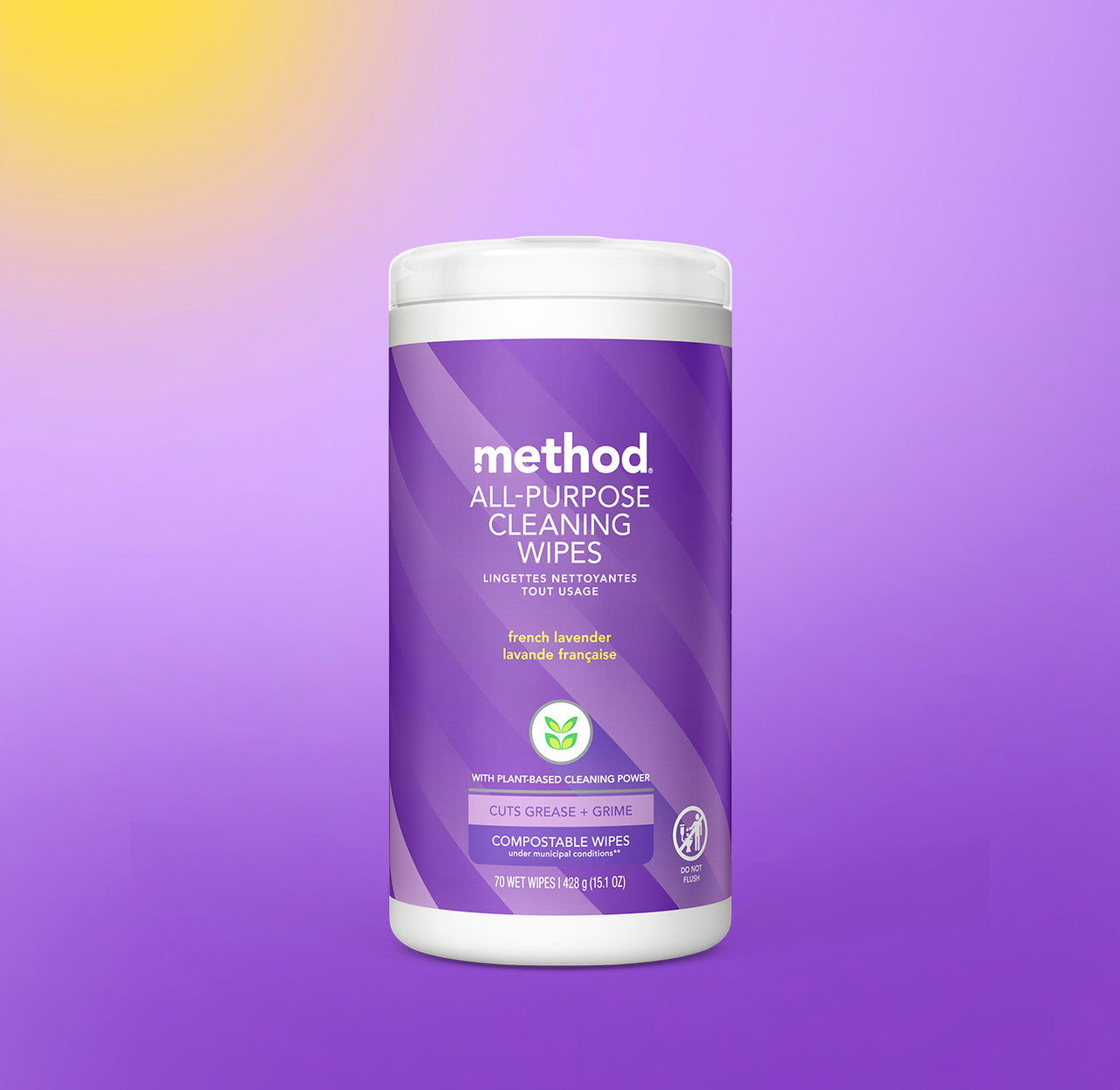 all-purpose cleaning wipes - french lavender. 70 ct