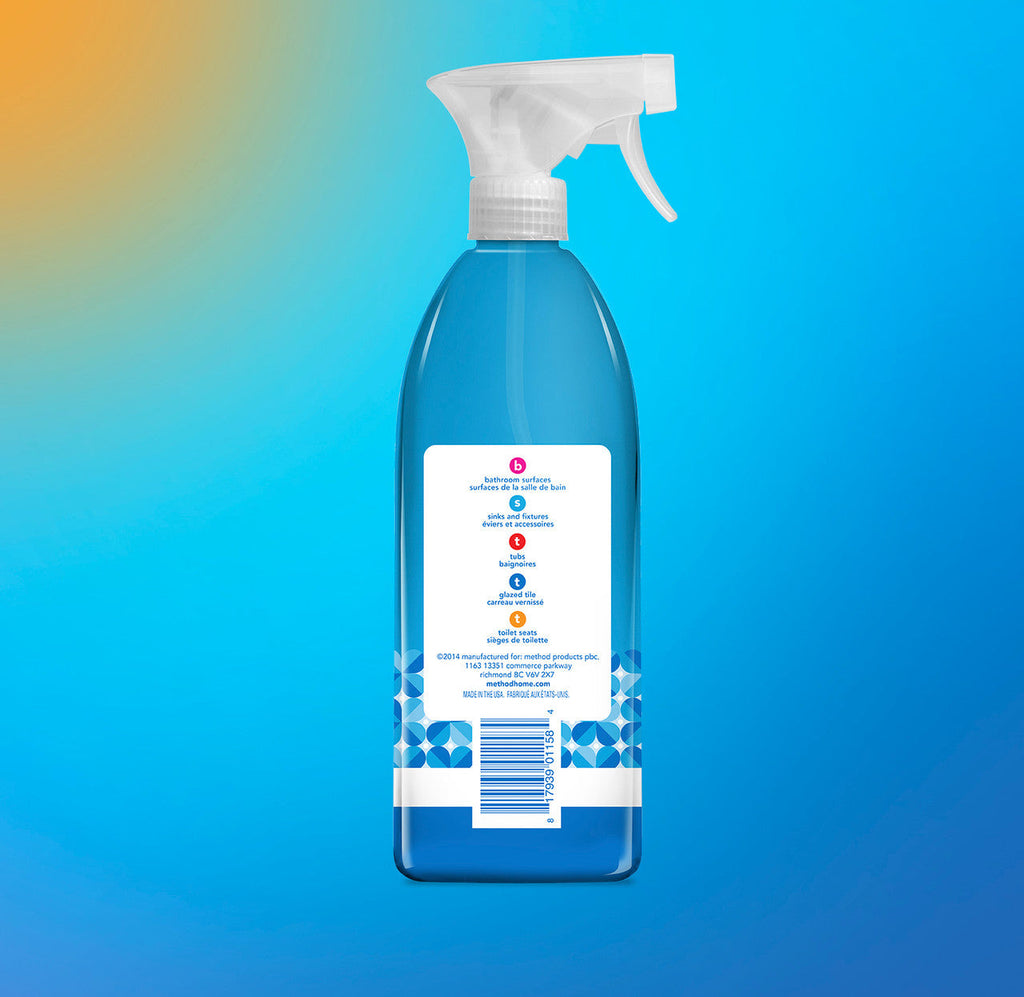 antibacterial bathroom cleaner - spearmint. 28 fl oz