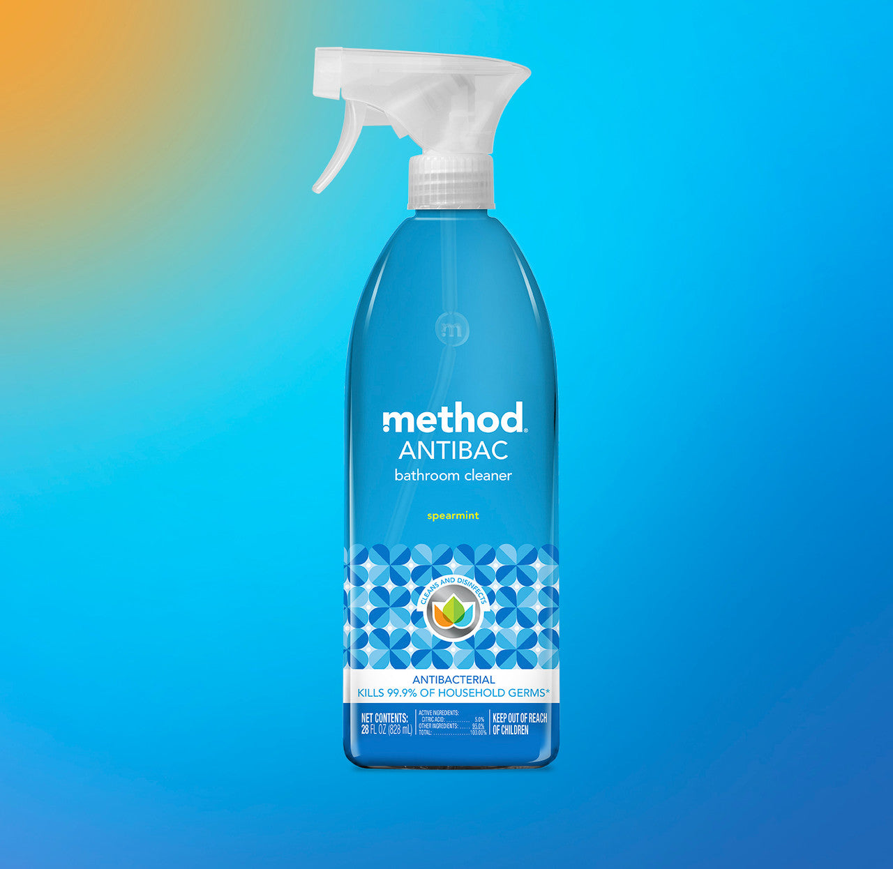 spearmint antibacterial bathroom cleaning duo. 52 oz