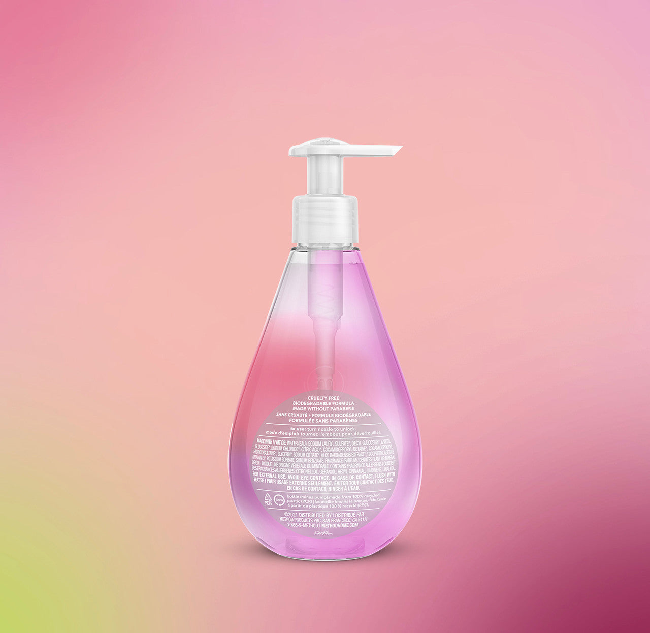 gel hand wash - rose water. 12 fl oz