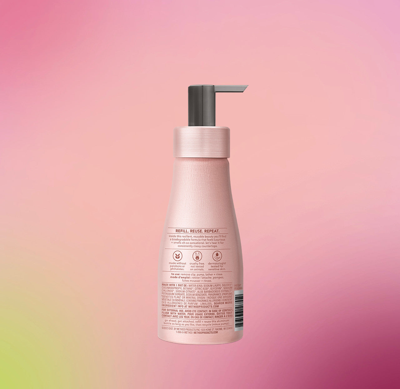 foaming hand wash - vanilla + raspberry. 10 fl oz
