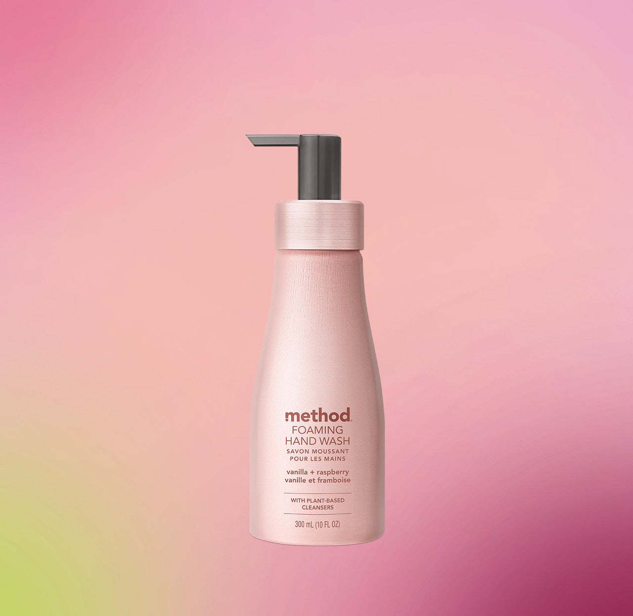 foaming hand wash - vanilla + raspberry. 10 fl oz