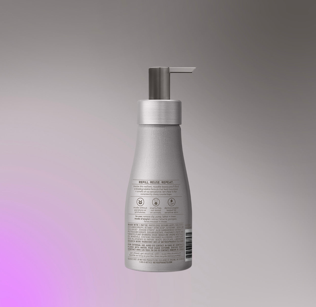 foaming hand wash - violet + lavender. 10 fl oz