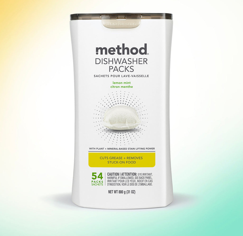 dishwasher packs - lemon mint. 54 ct