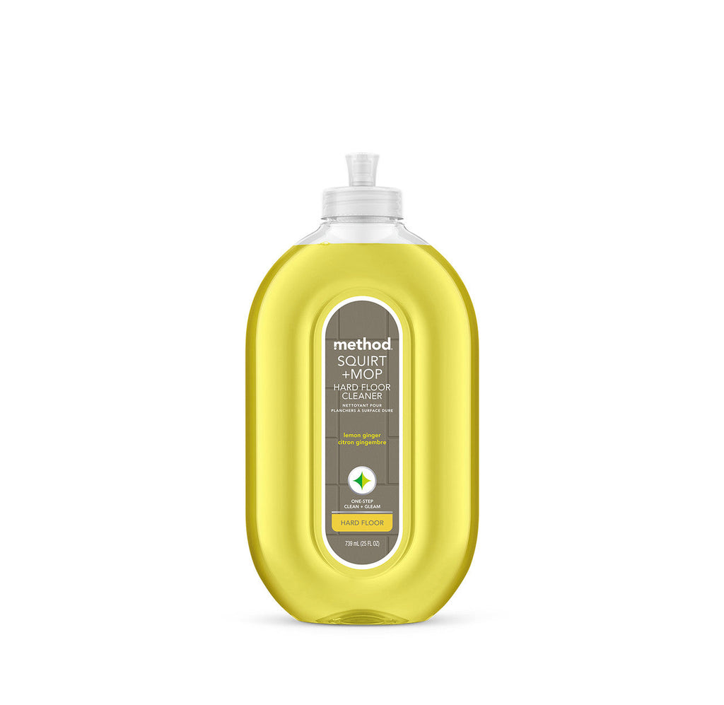 squirt + mop hard floor cleaner - lemon ginger. 25 fl oz