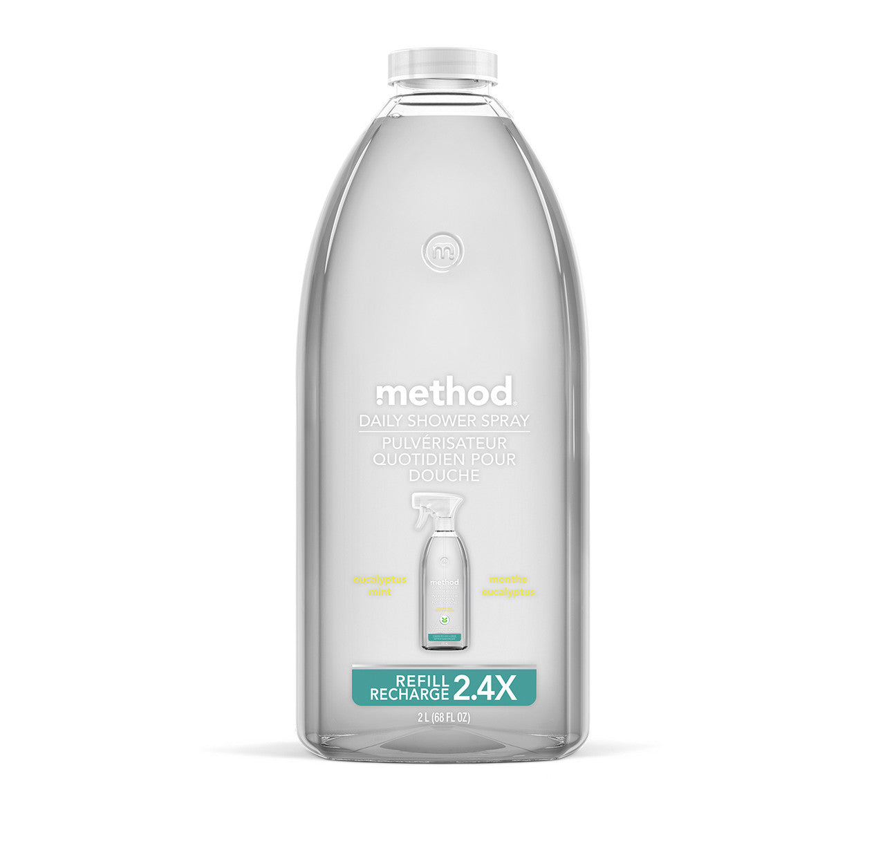 daily shower spray refill - eucalyptus mint. 68 fl oz