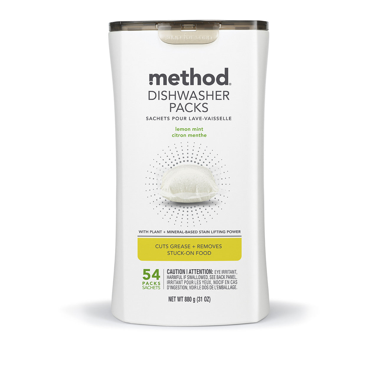 dishwasher packs - lemon mint. 54 ct