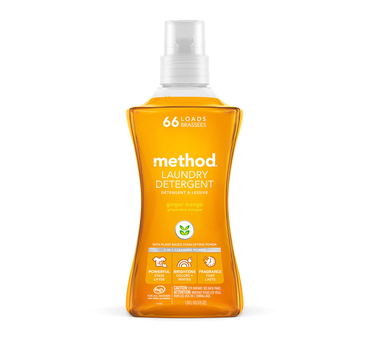 laundry detergent - ginger mango. 53.5 fl oz