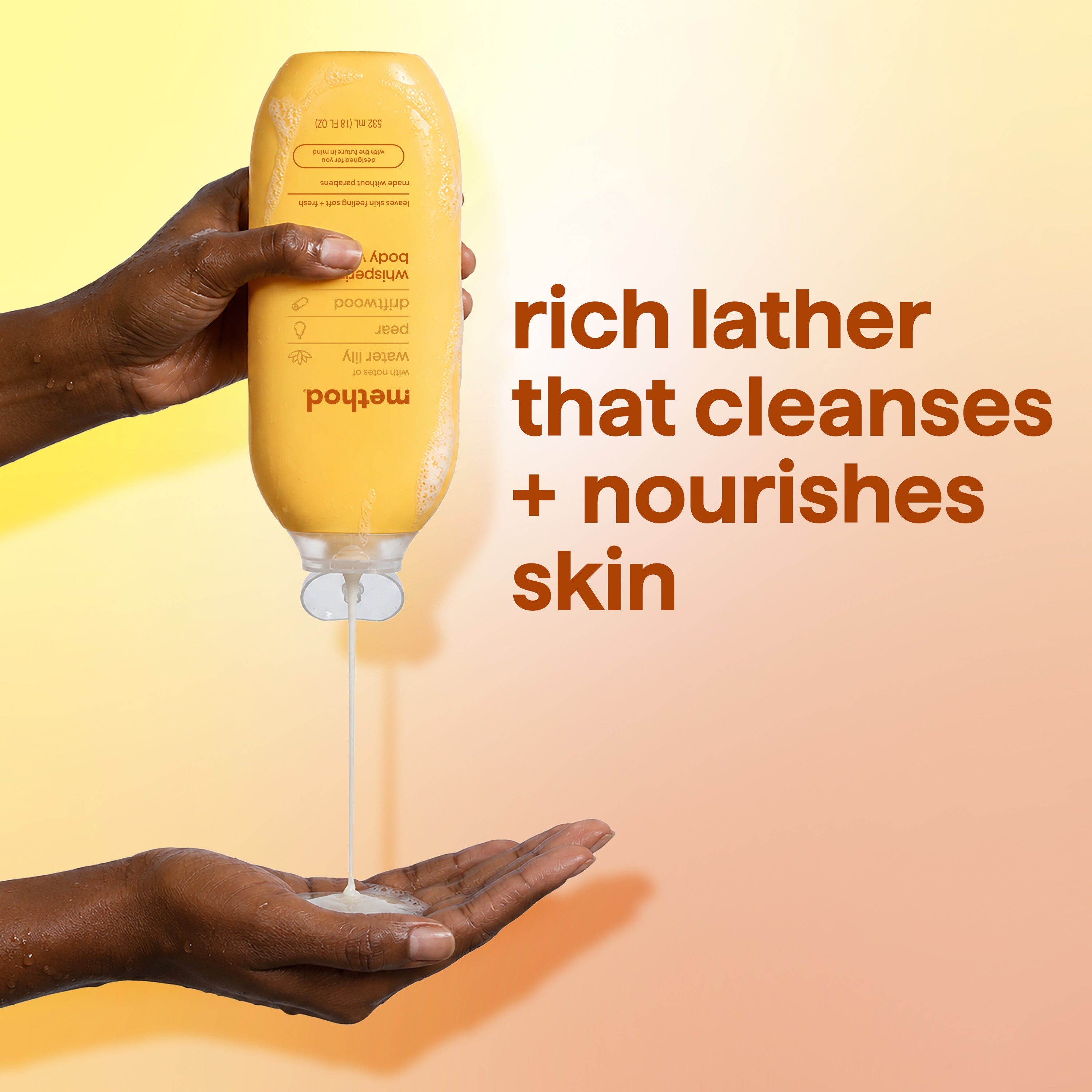 body wash - whispering lily. 18 fl oz