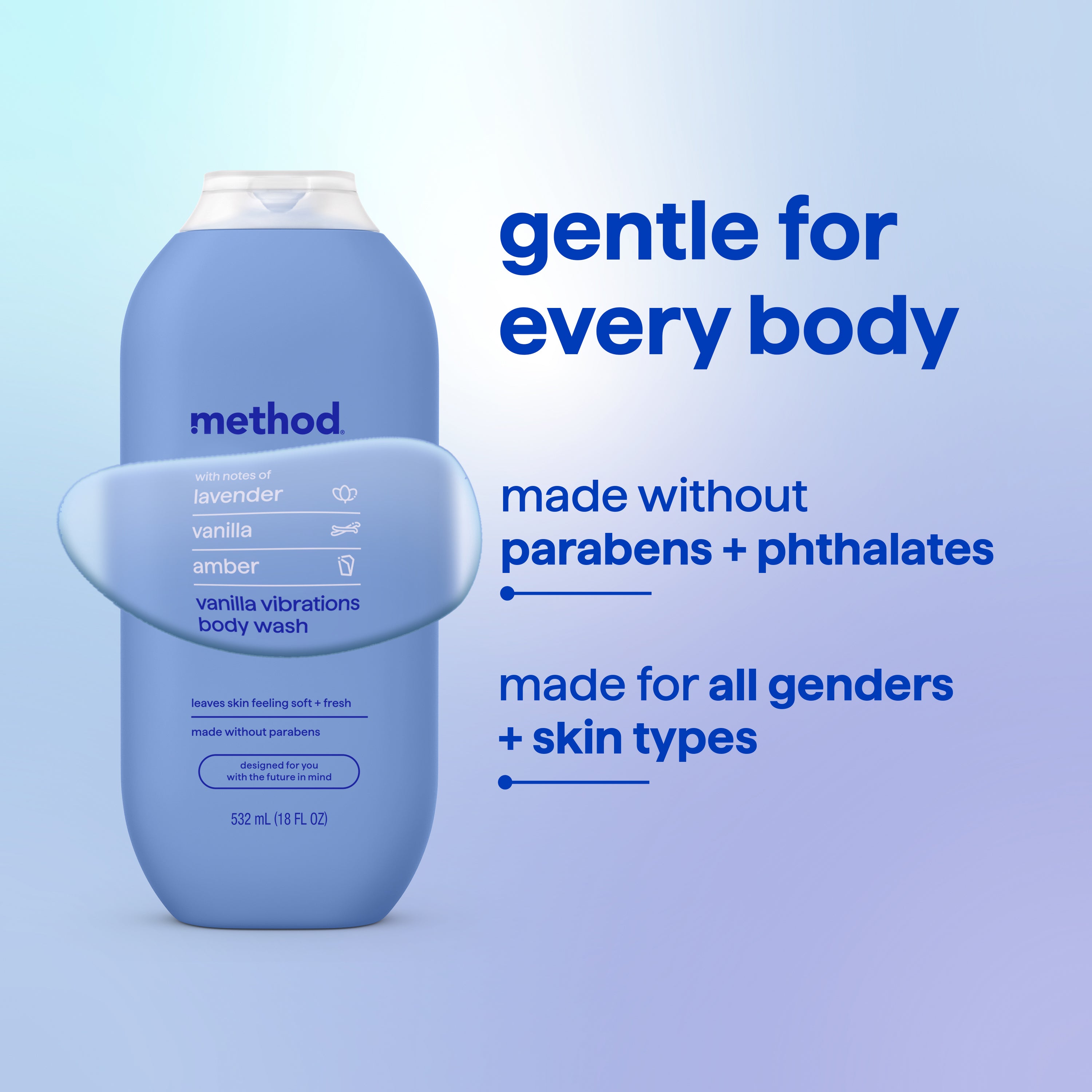 body wash - vanilla vibrations. 18 fl oz