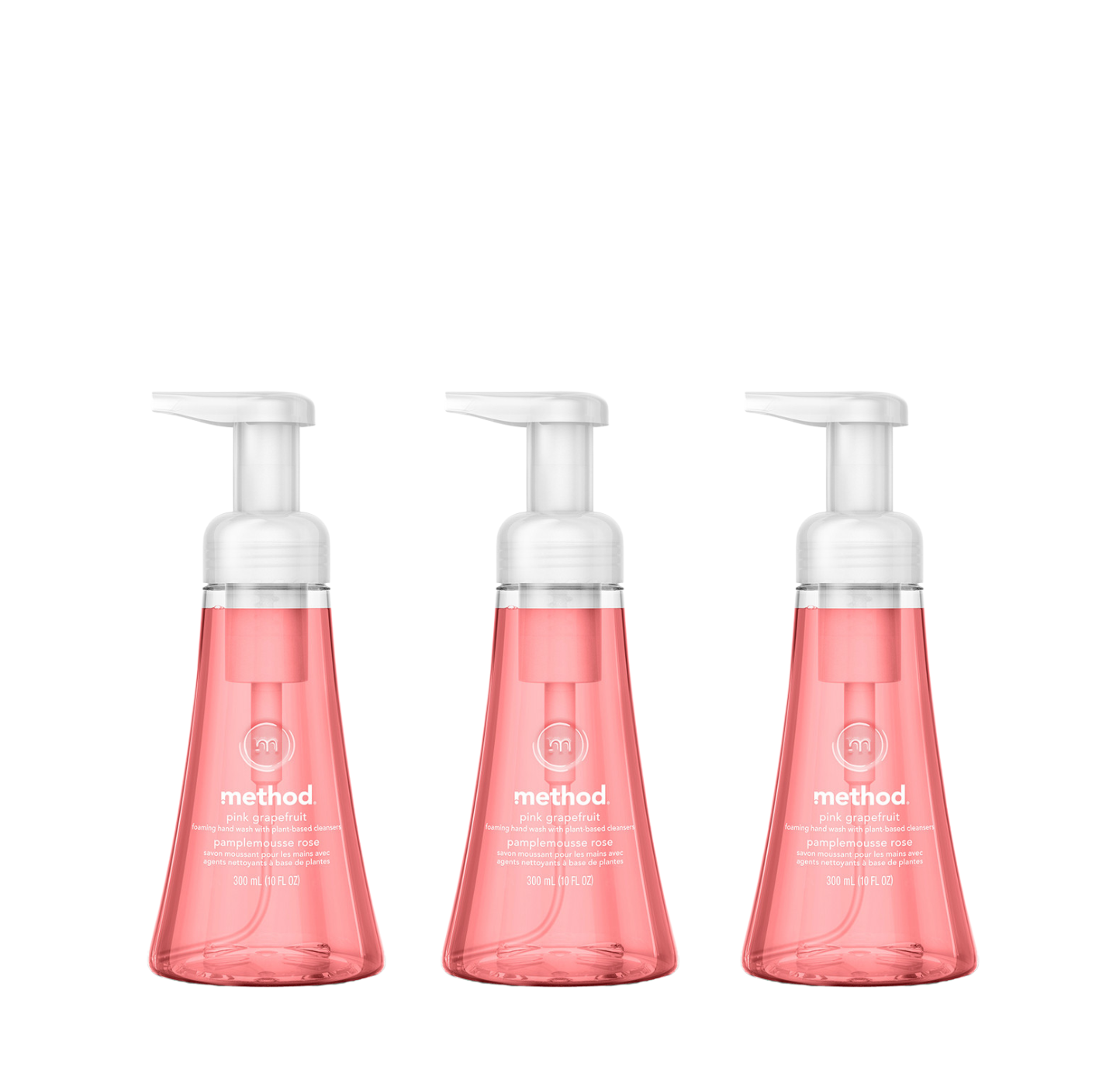 pink grapefruit foaming hand wash 3-count bundle