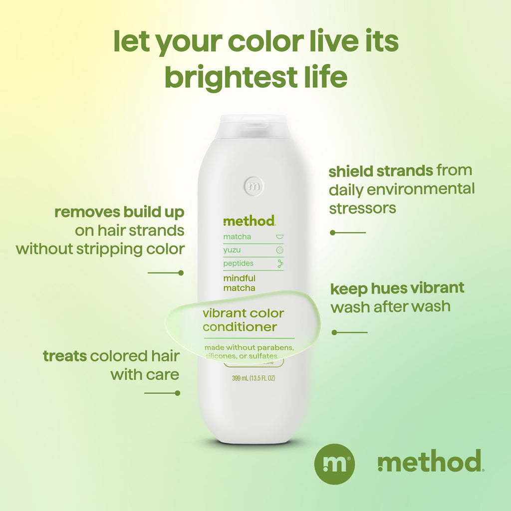 vibrant color conditioner - mindful matcha. 13.5 fl oz