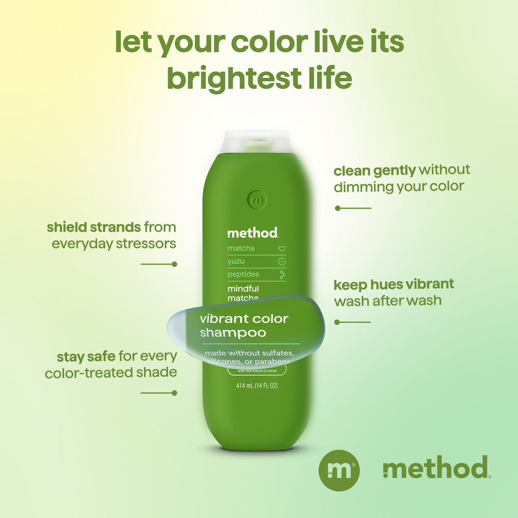vibrant color shampoo - mindful matcha. 14 fl oz