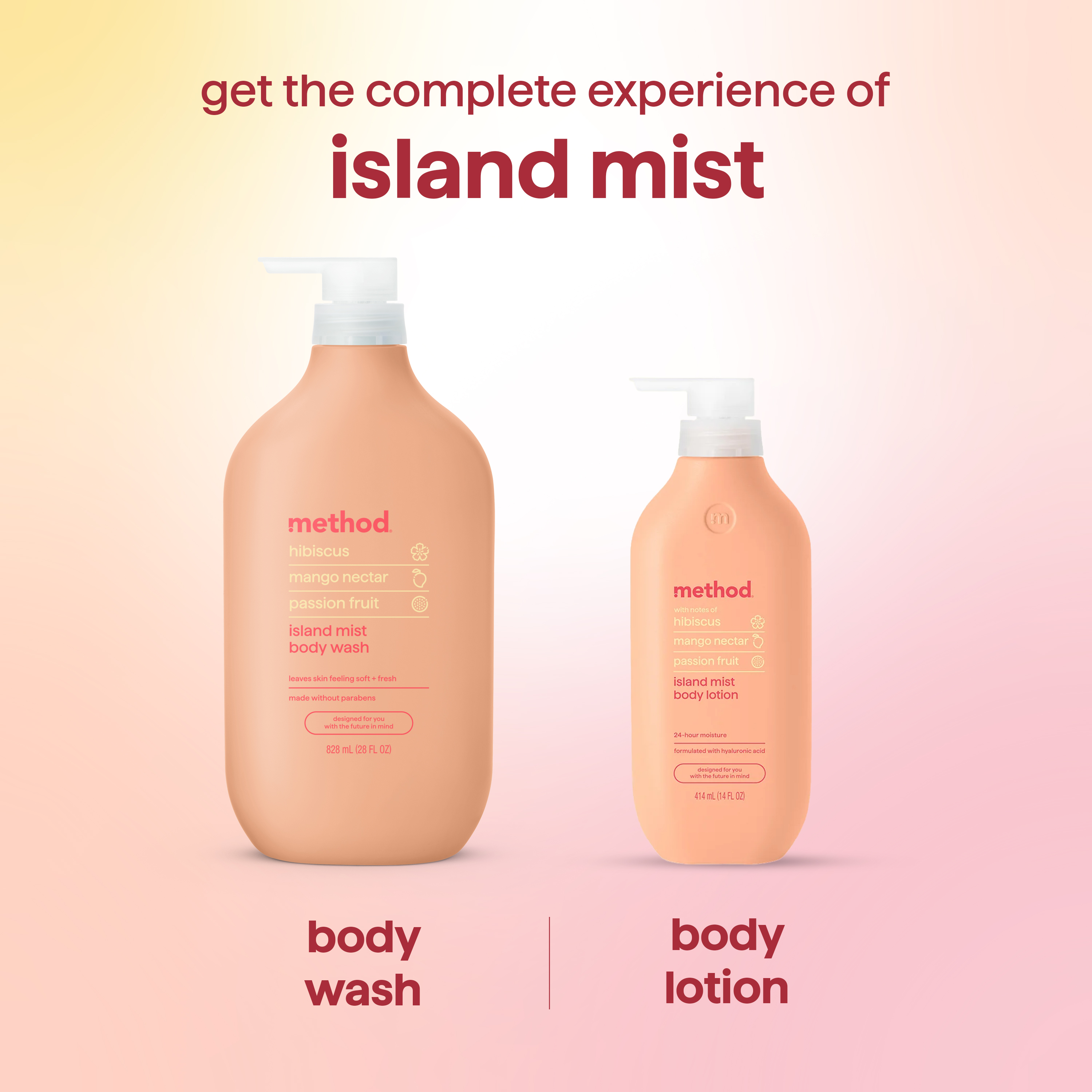 body wash - island mist. 28 fl oz