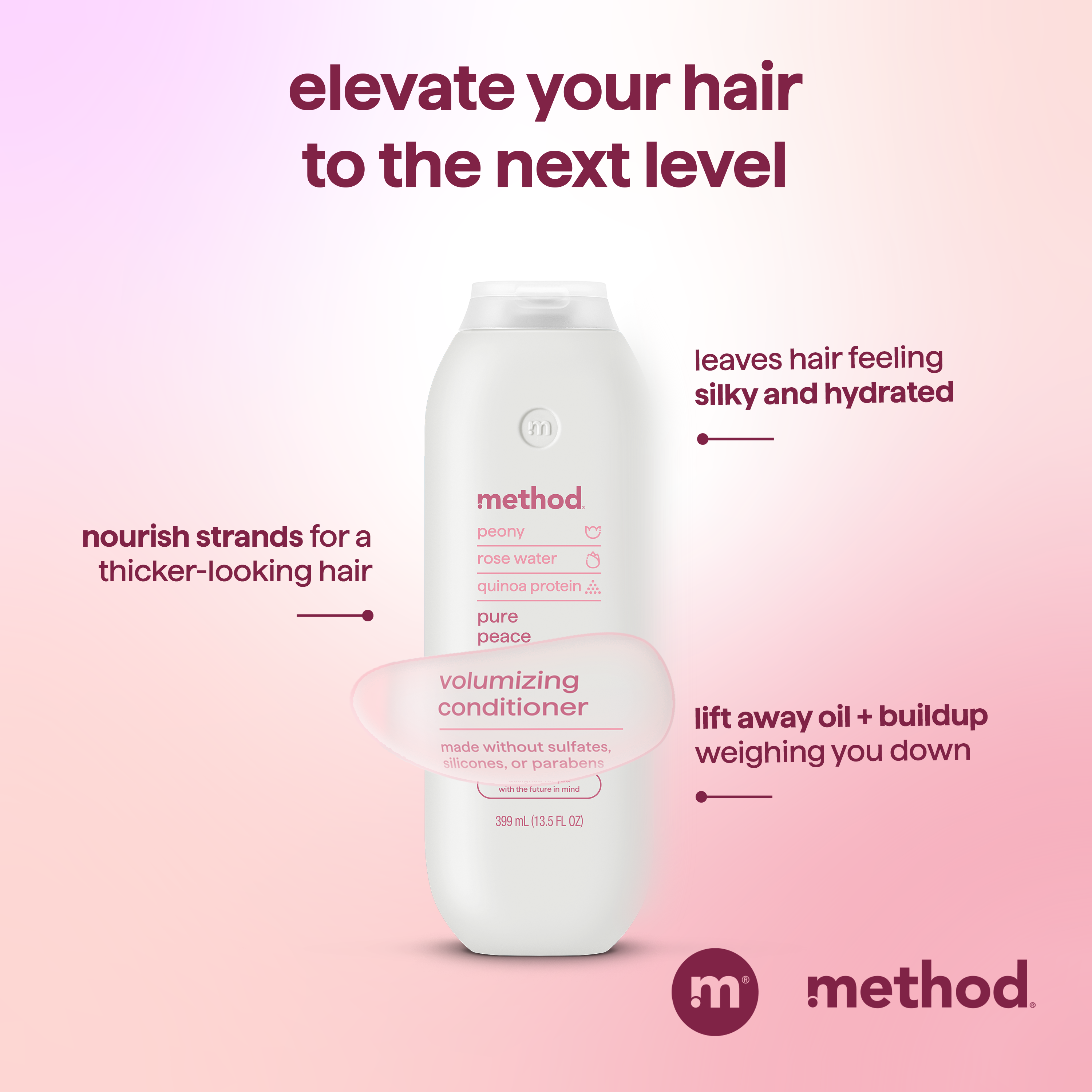 volumizing conditioner - pure peace. 13.5 fl oz