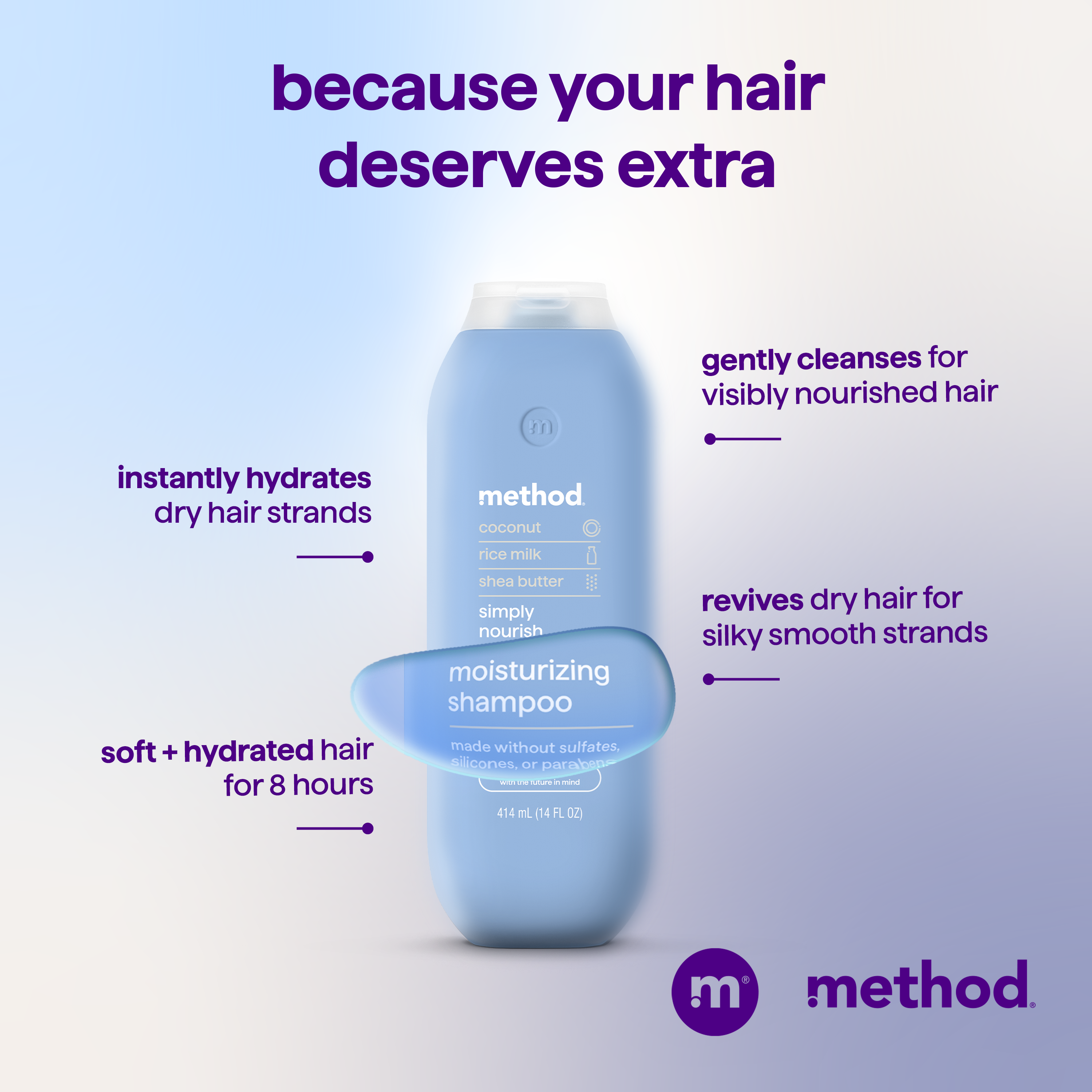 moisturizing shampoo - simply nourish. 14 fl oz