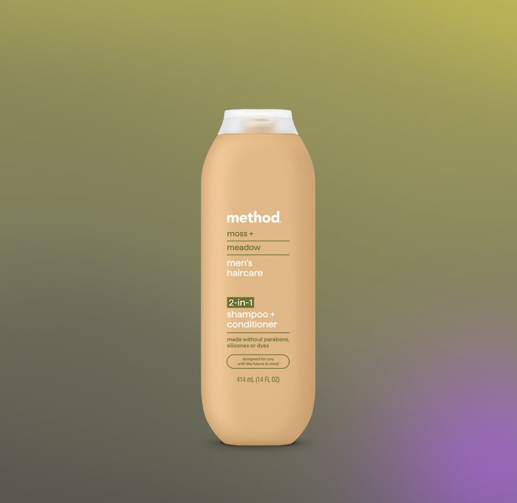 men 2-in-1 shampoo + conditioner - moss + meadow. 14 fl oz