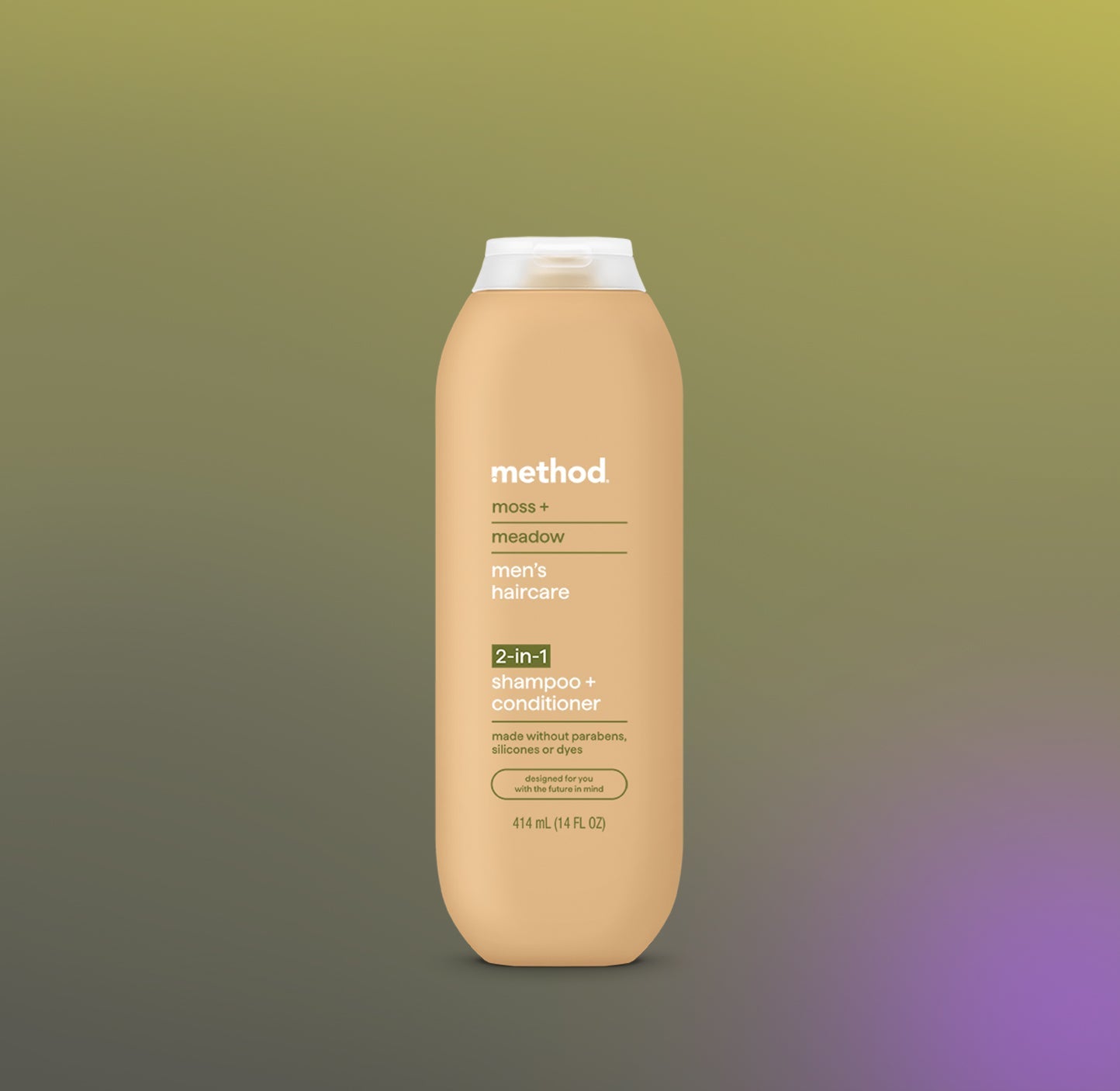 men 2-in-1 shampoo + conditioner - moss + meadow. 14 fl oz