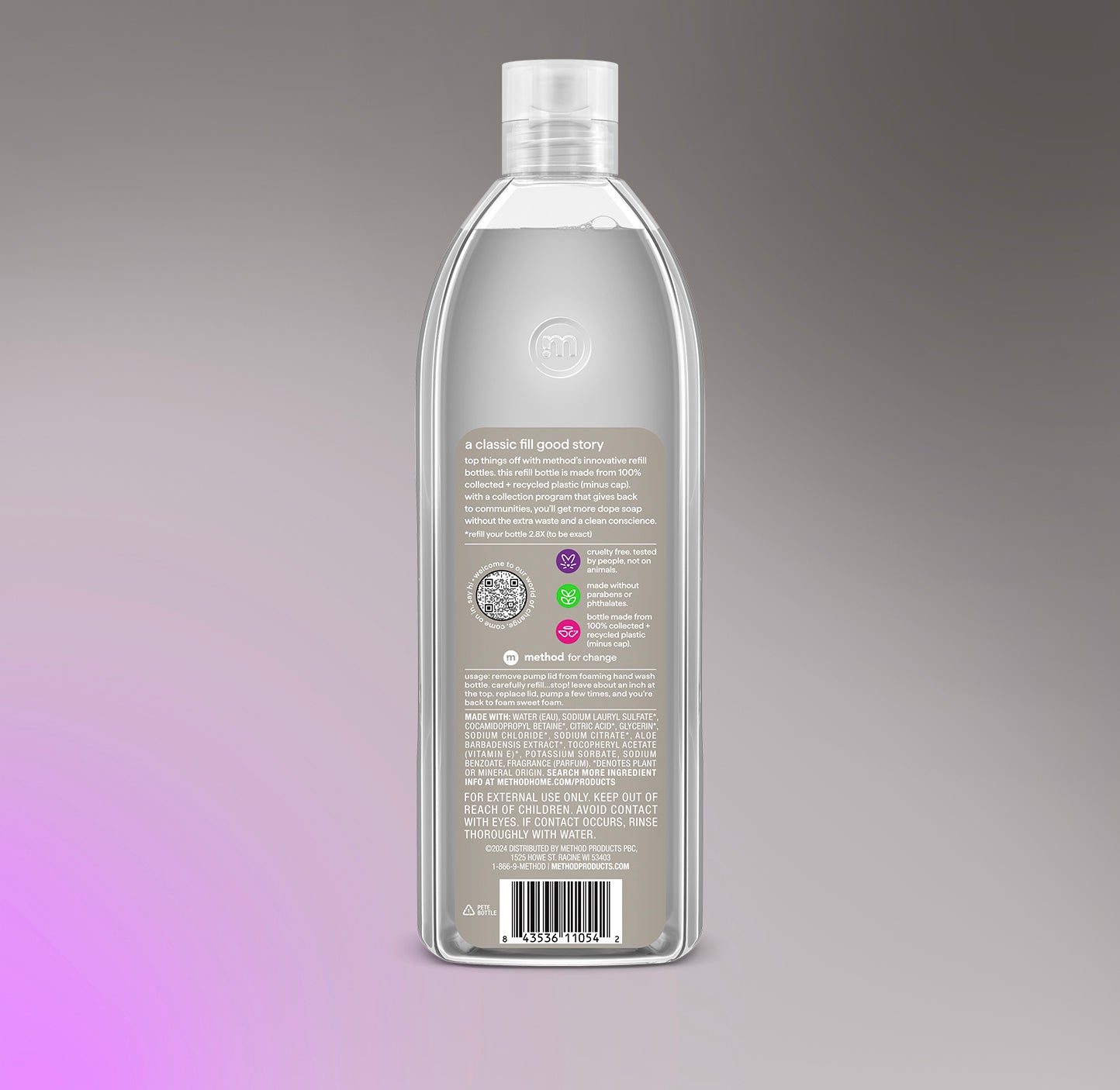 foaming hand wash refill - violet + lavender. 28 fl oz 1