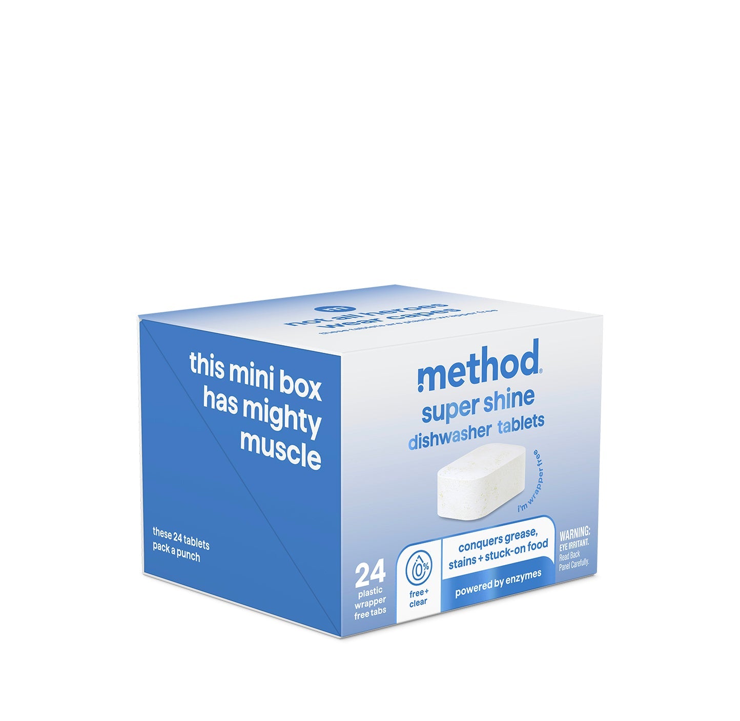 super shine dishwasher tablets - free + clear. 24 ct