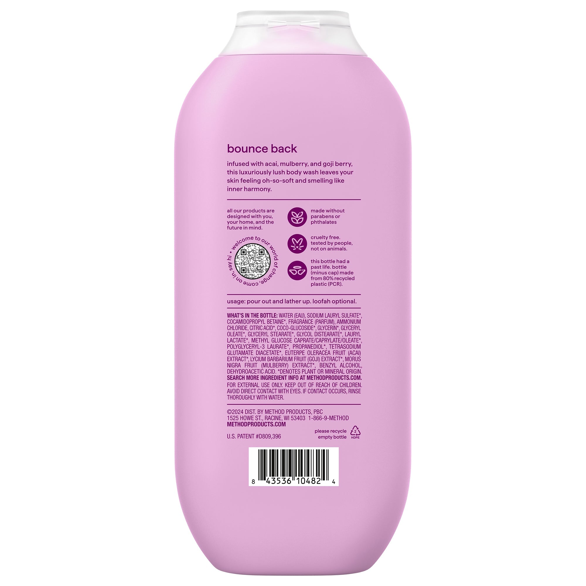 body wash - berry balance. 18 fl oz