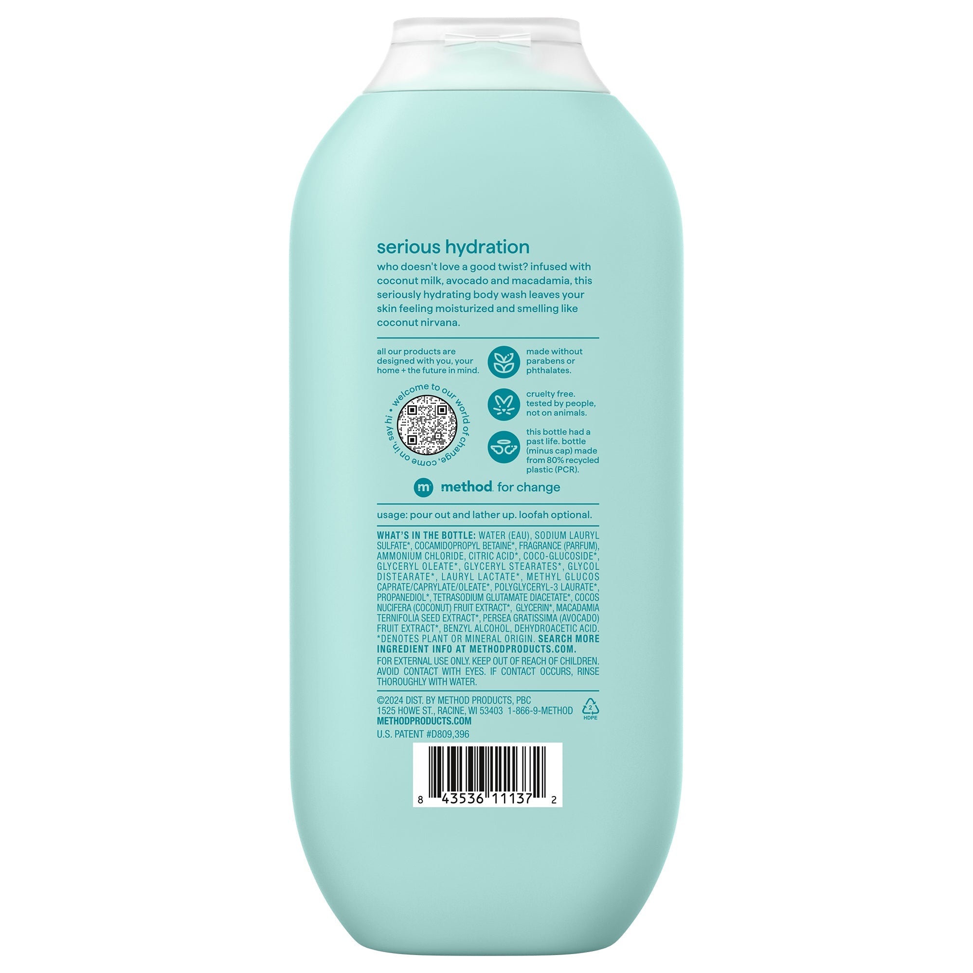 hydrating body wash - coco twist. 18 fl oz