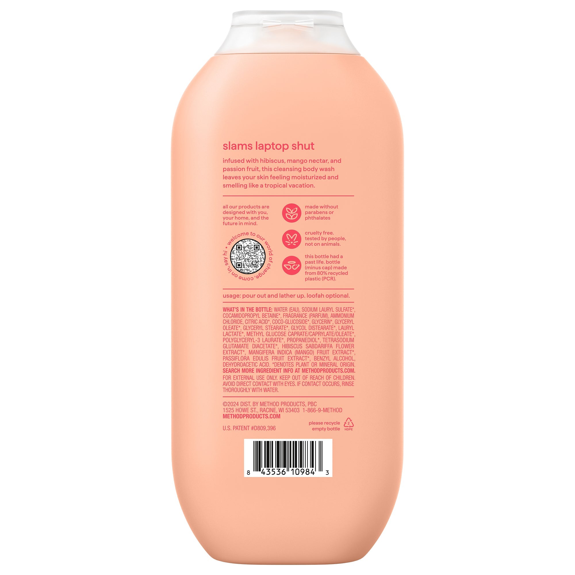 body wash - island mist. 18 fl oz