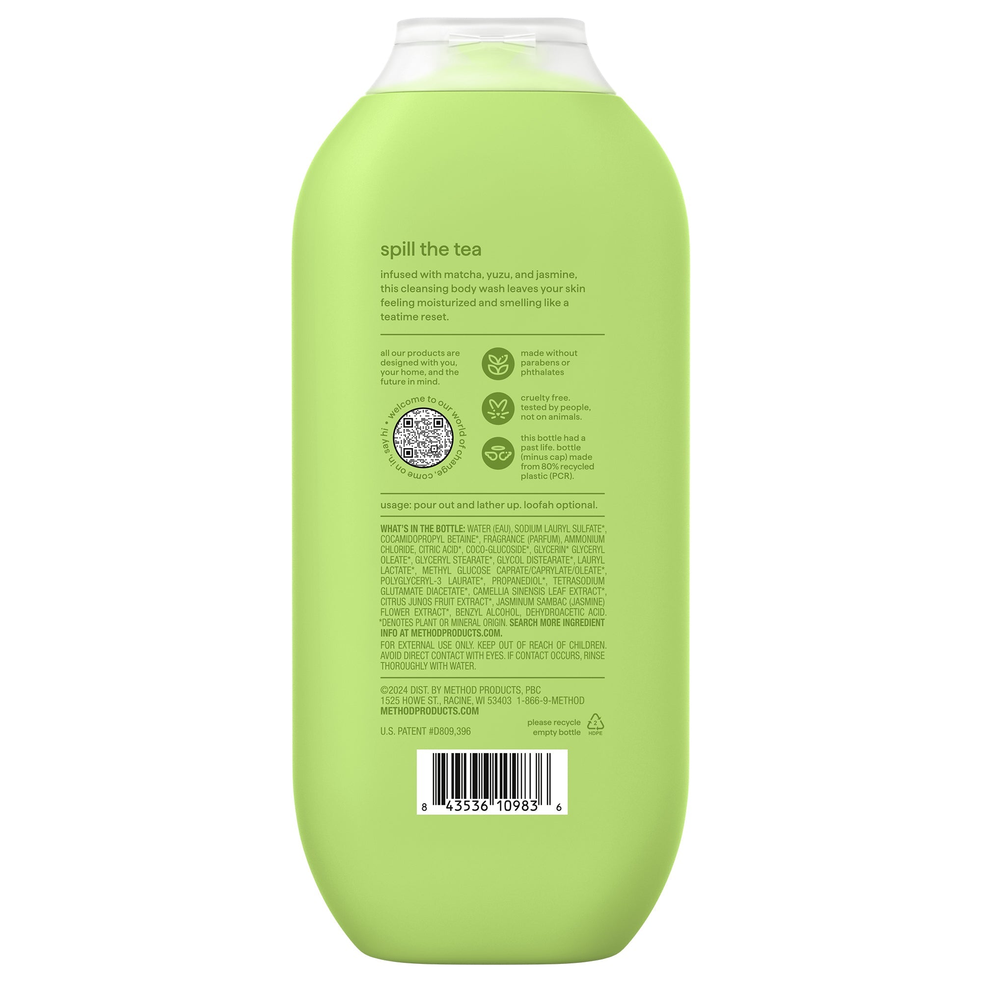 body wash - mindful matcha. 18 fl oz