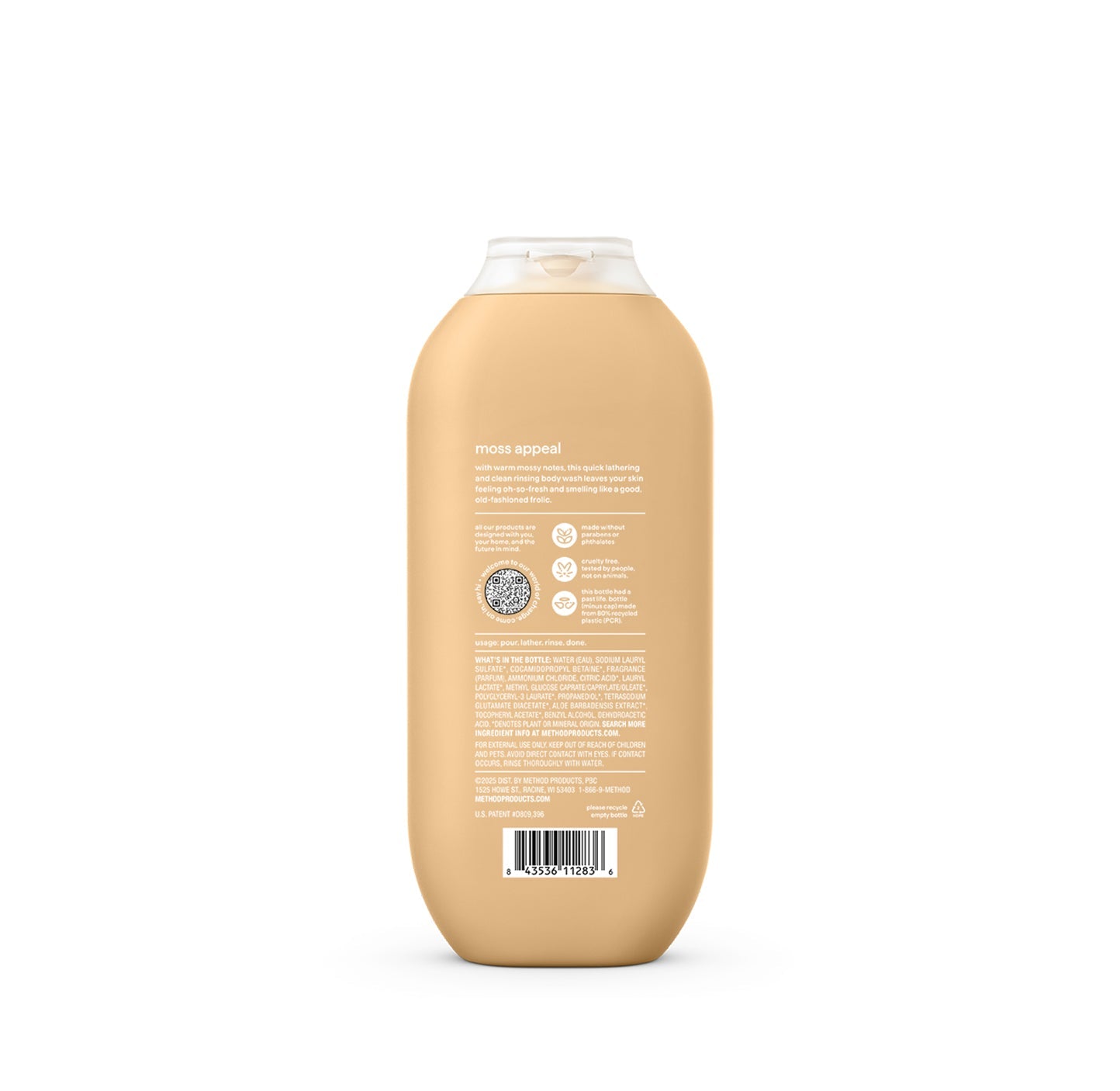 body wash - moss + meadow. 18 fl oz