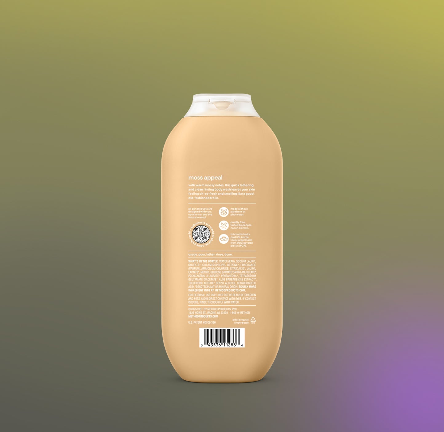 body wash - moss + meadow. 18 fl oz